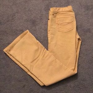 Abercrombie & Fitch yellow corduroy sz 4